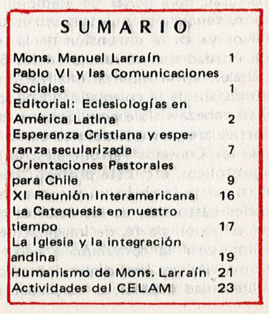 Tabla de Contenido