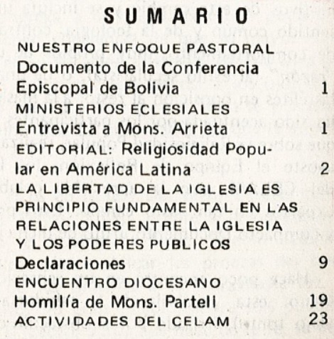 Tabla de Contenido