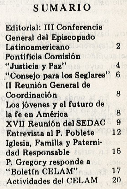 Tabla de Contenido