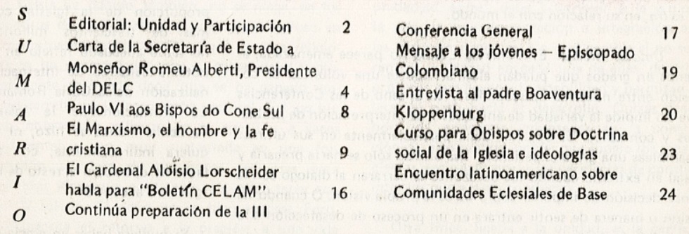 Tabla de Contenido