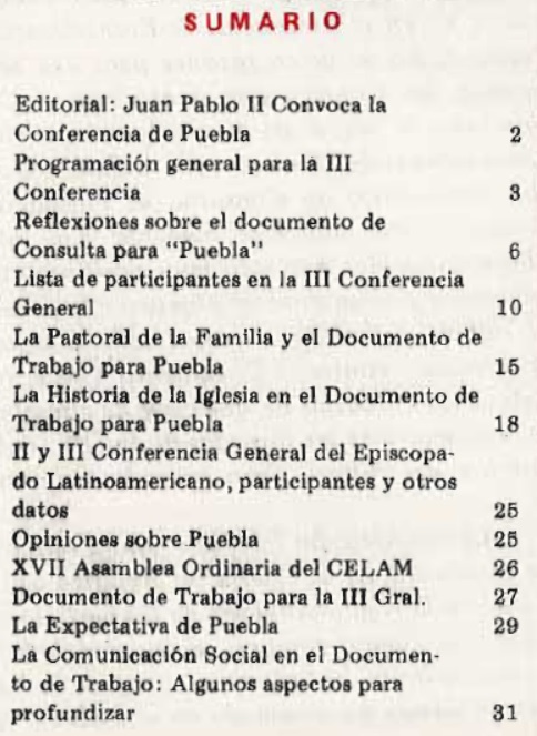 Tabla de Contenido