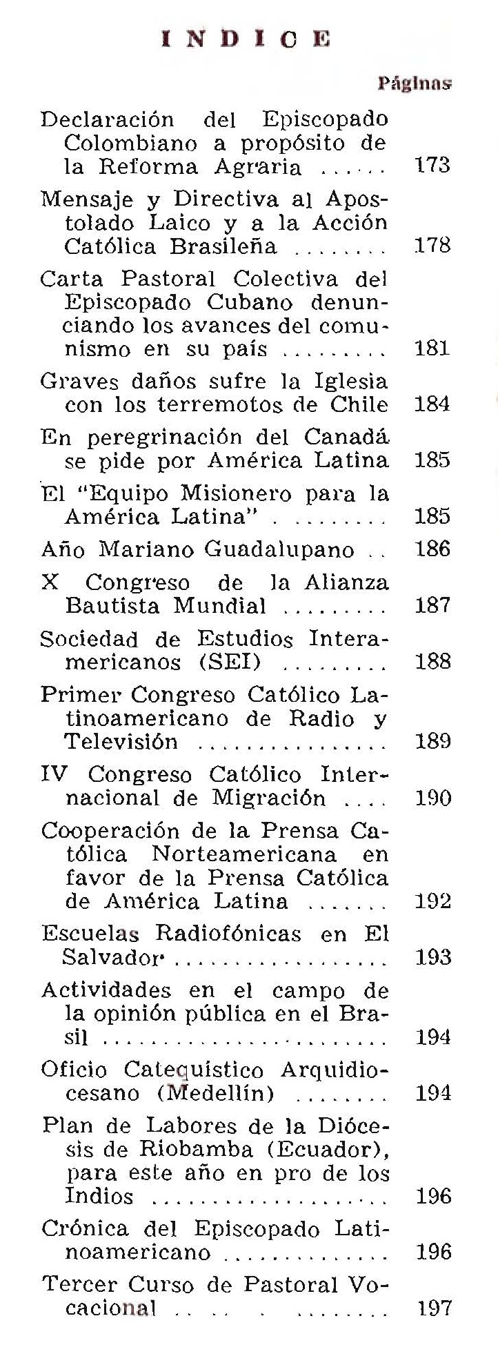 Tabla de Contenido