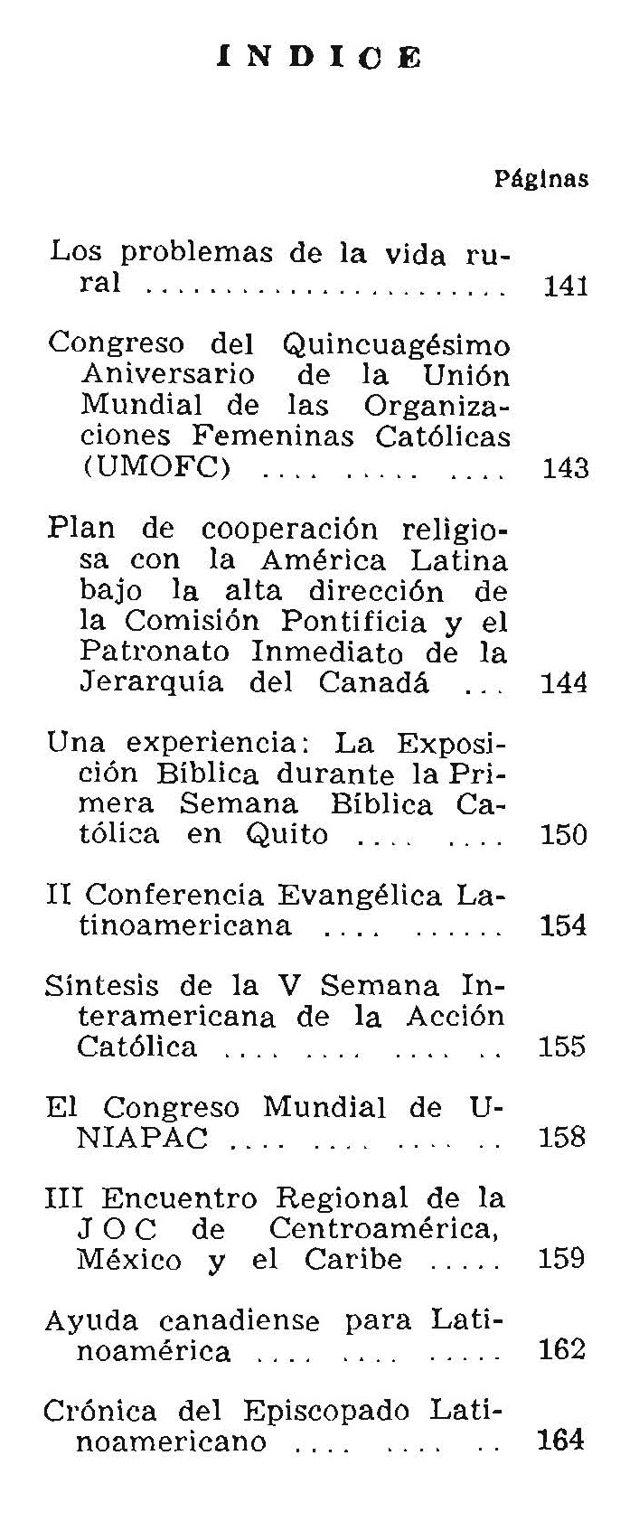 Tabla de Contenido