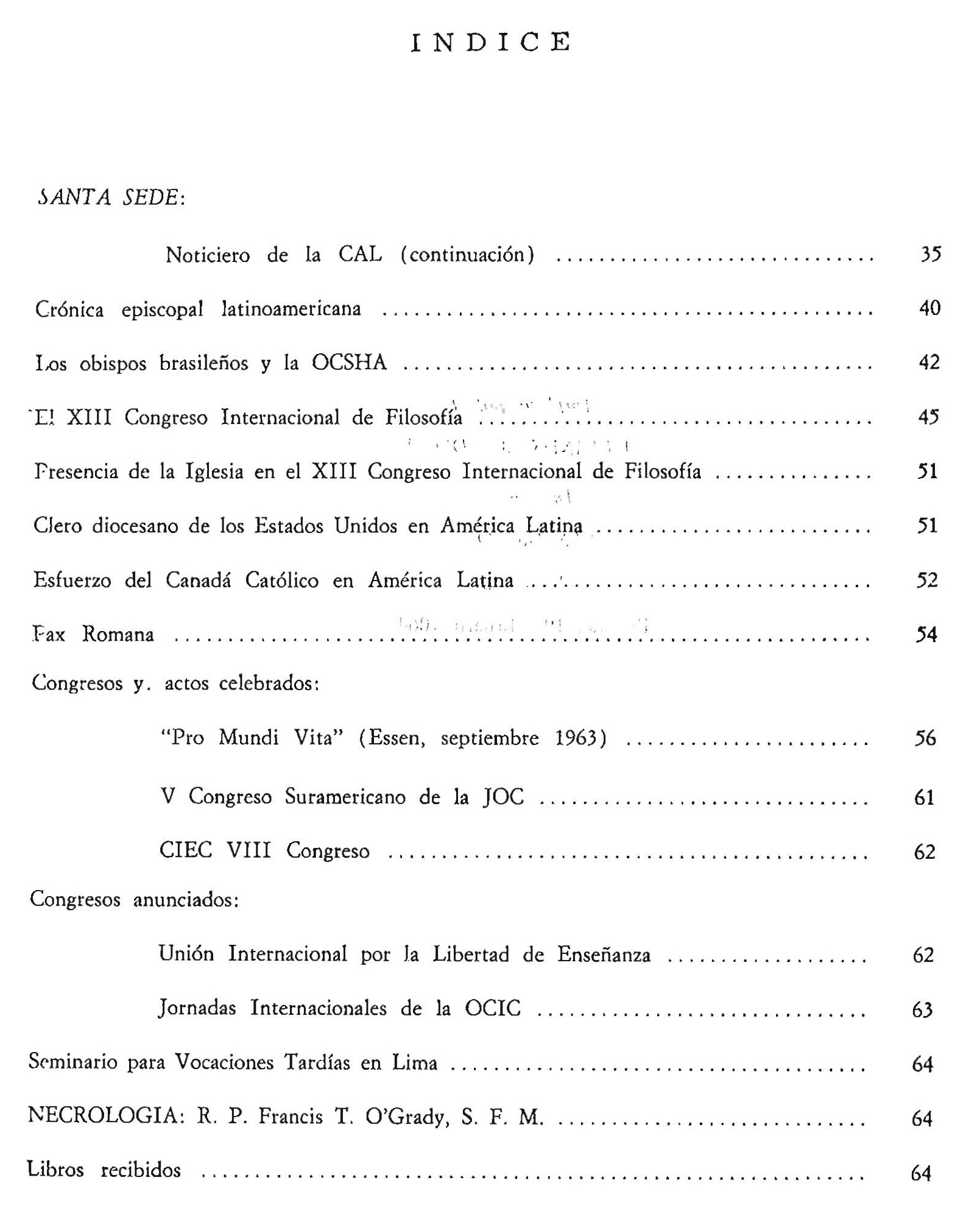 Tabla de Contenido