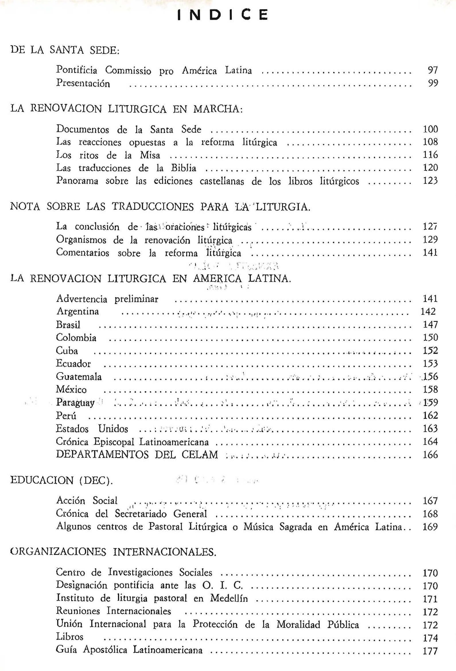 Tabla de Contenido